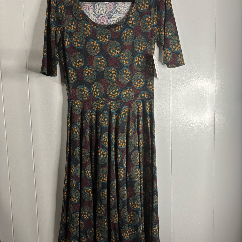 Floral‎ Patterned Women's Dress Medium